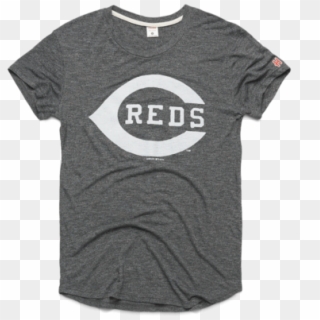 Women's Cincinnati Reds Logo Easy Tee Retro Mlb Baseball - Active Shirt, HD Png Download