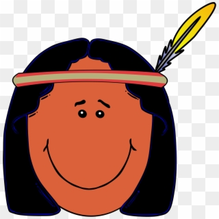 Free Native American People Free Download Clipart - Cartoon Native American Face, HD Png Download