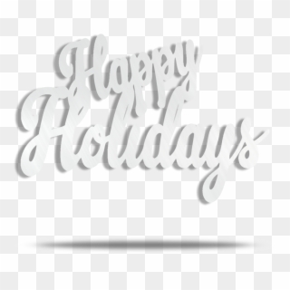 Happy Holidays Png White, Transparent Png