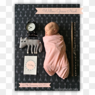Willows Birth Announcement Pluspng - Birth Announcement With Scale, Transparent Png