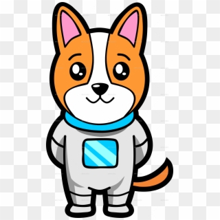 Space Dog Mascot - Cute Space Dog, HD Png Download