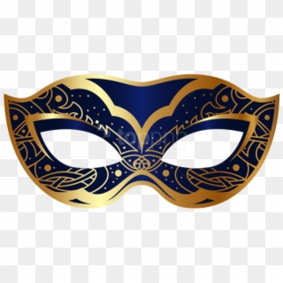 Free Png Download Dark Blue Carnival Mask Clipart Png - Masquerade Mask Transparent Background, Png Download