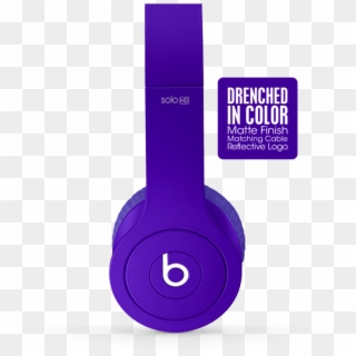 Beats Solo Hd - Purple Beats Solo 2 Headphones, HD Png Download