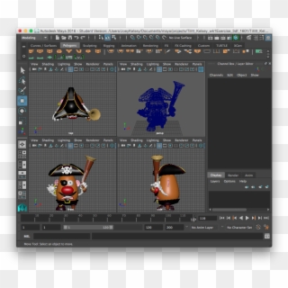 Potato Head Shown Above Was Used For The Navigation - Graphics Software, HD Png Download