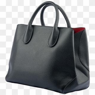 Black Leather Handbag - Birkin Bag, HD Png Download