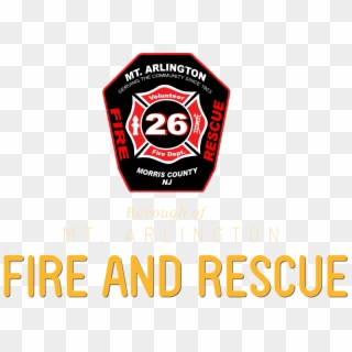 Arlington Fire And Rescue - Mount Arlington Fire Department, HD Png Download