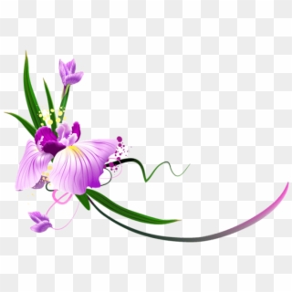 Free Png Download Beautiful Purple Floral Decor Clipart - Ms Letters Images Love, Transparent Png