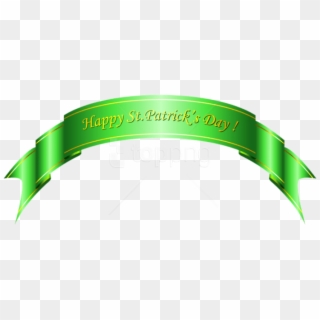 Free Png Happy St Patricks Day Green Banner Png Images - St Patricks Day Png, Transparent Png