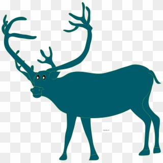 Christmas Deer Clipart Png - Elk, Transparent Png