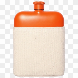 Flask With Canvas Carrier, Orange-0 - Orange Flask, HD Png Download