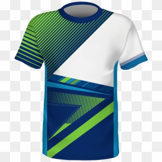 Custom Team Soccer Jersey Diagonal Lines - Active Shirt, HD Png Download