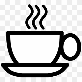 Cup Mug Coffee - Black And White Coffee Emoji, HD Png Download