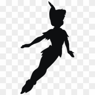 Disney Peter Pan Silhouette Clipart , Png Download - Silhouette Peter Pan Clipart, Transparent Png