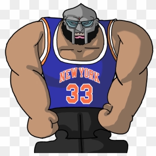 I Drew A Ridiculously Muscular Doom Based On The November - Black Knicks Jersey, HD Png Download