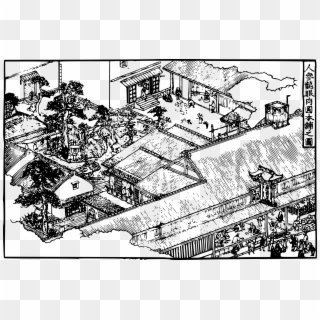 This Free Icons Png Design Of Japanese Garden - Ancient Japan Street Clipart Transparent, Png Download