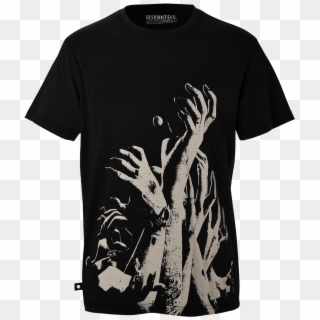 Zombie Hands T-shirt By, HD Png Download
