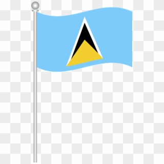 Flag Of Saint Lucia, Flag, Saint Lucia, World - St Lucia Flag Png, Transparent Png