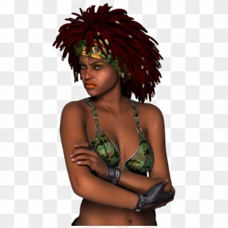 Scowl, Mean, Attitude, Woman, Stance, Angry, Face, - Mad Black Woman Png, Transparent Png