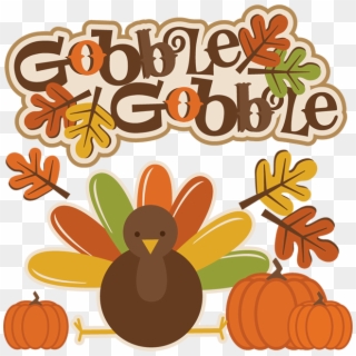28 Collection Of Gobble Turkey Clipart - Cute Thanksgiving Turkey Clip Art, HD Png Download
