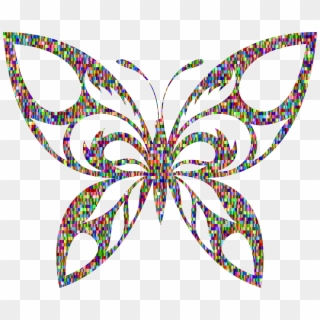 Big Image - Tribal Butterfly, HD Png Download