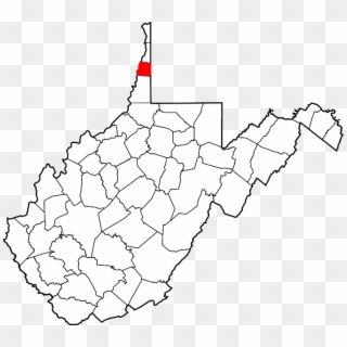Map Of West Virginia Highlighting Ohio County - Braxton County Wv Map, HD Png Download