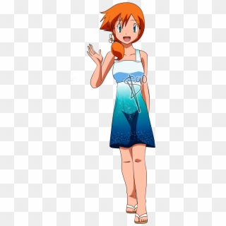 Pokemon Ash And Misty Kiss In Beach - Pokemon Misty The Dress, HD Png Download