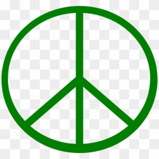This Free Clip Arts Design Of Green Peace Sign Png - Green Peace Sign, Transparent Png