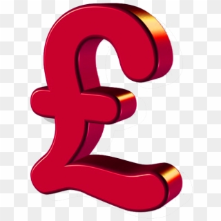 Red Pound Sign Financial No Background Image - Red Pound Sign Png, Transparent Png