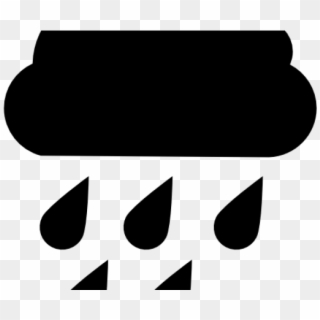 Raindrops Clipart Nube - Black Cloud Logo, HD Png Download
