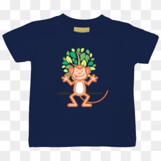 Funny Monkey Baby T Shirt - Cartoon, HD Png Download