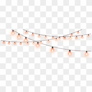 Orange Sticker - String Of Lights Png, Transparent Png