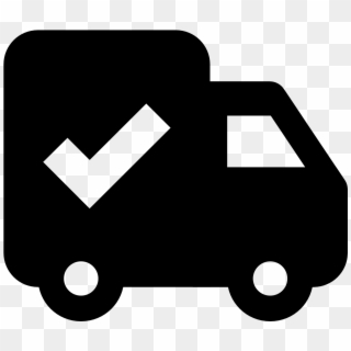 The Shipped Icon Is A Plain, Black And White Box Truck - Order Shipped Icon, HD Png Download
