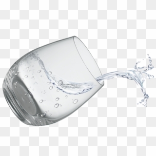 #copo #água #cup #water @lucianoballack - Glass Of Water Spilling, HD Png Download