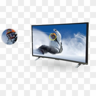 Tv's Design Makes It To Stand On The Top And Colour - Dual Screen Wallpaper Snowboard, HD Png Download