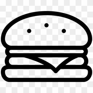 Burgerler - Black And White Burger Clipart, HD Png Download