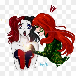 Poison Ivy Harley Quinn Art Batman Drawing, HD Png Download