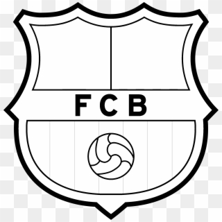 Fc Barcelona Logo Black And White - Fc Barcelona Transparent Logo, HD Png Download