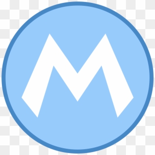 Mario Icon - Blue Mario Logo, HD Png Download