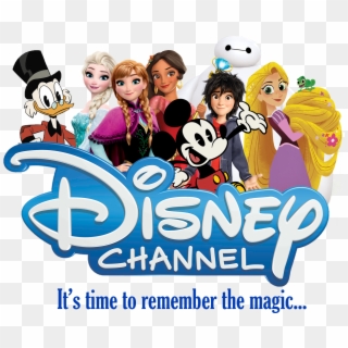 Disney Channel Logo With New Characters, HD Png Download