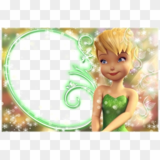Kids Cute Fairy Transparent Photo Frame Tinkerbell - Tinkerbell Background Hd, HD Png Download
