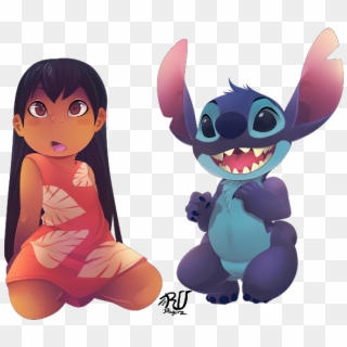 Disney Cast Aloha Hava - Lilo And Stitch Lilo Fanart, HD Png Download