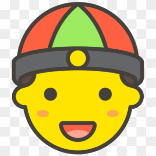 Man With Chinese Cap Emoji - Künstler Symbol, HD Png Download
