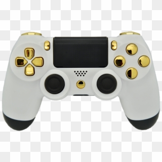 White & Gold Ps4 Rapid Fire Modded Controller, Works - White Gold Playstation 4 Controller, HD Png Download