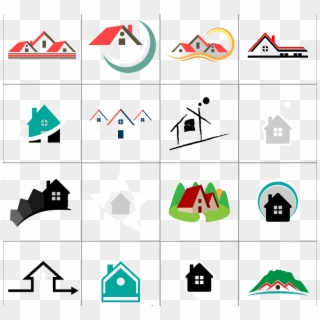 Real Estate 16 House Material Euclidean Vector Clipart - Real Estate Logo Vector Png, Transparent Png