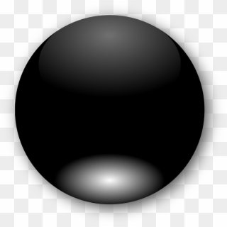 Black Circle Button - Round Black, HD Png Download