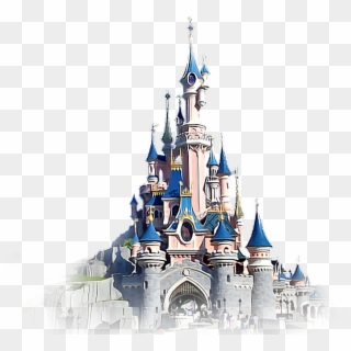 #cinderella #castle #disney #freetoedit - Disneyland Park, Sleeping Beauty's Castle, HD Png Download