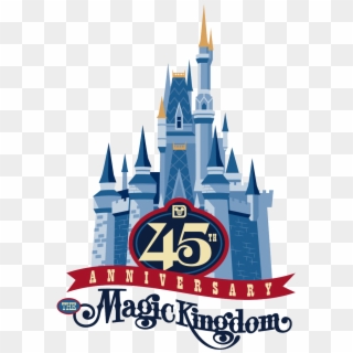 Disney - Magic Kingdom 45th Anniversary, HD Png Download