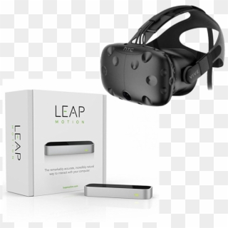 Leap Motion Controller With Htc Vive Virtual Reality - Gafas De Realidad Virtual Precio, HD Png Download