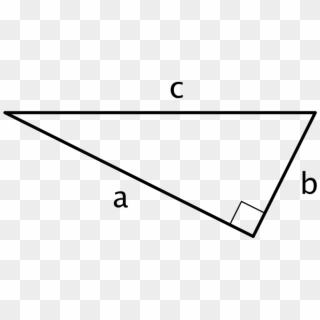 The Pythagorean Theorem States That For Any Right Triangle, - Right Triangle, HD Png Download