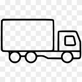 Delivery Truck Shipment Transportation Freight Logistics - Truck Icon Line, HD Png Download